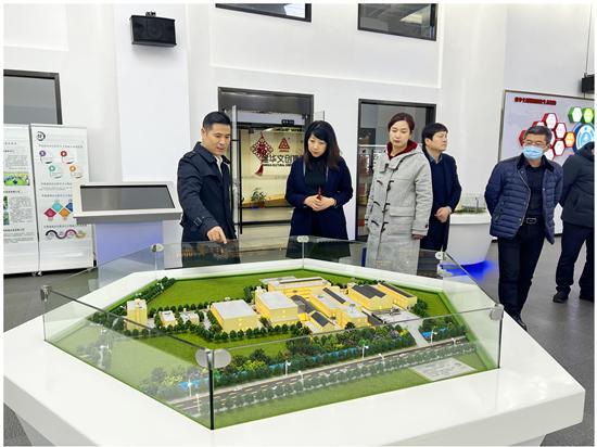 淮南市田家庵區(qū)區(qū)委常委、副區(qū)長張曙暉 考察建華文創(chuàng)集團