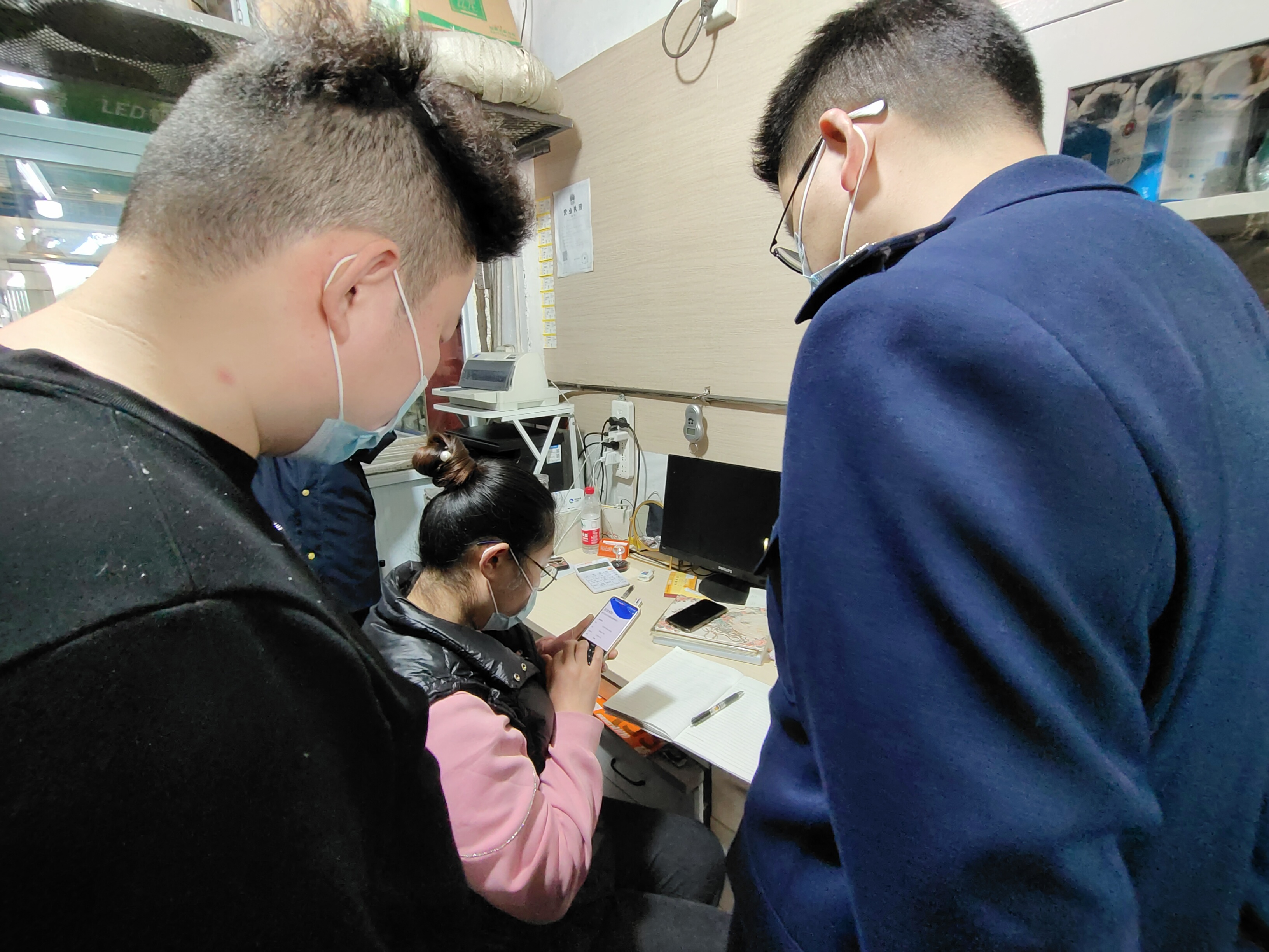 建華市場貫徹落實(shí)政府防疫系列部署