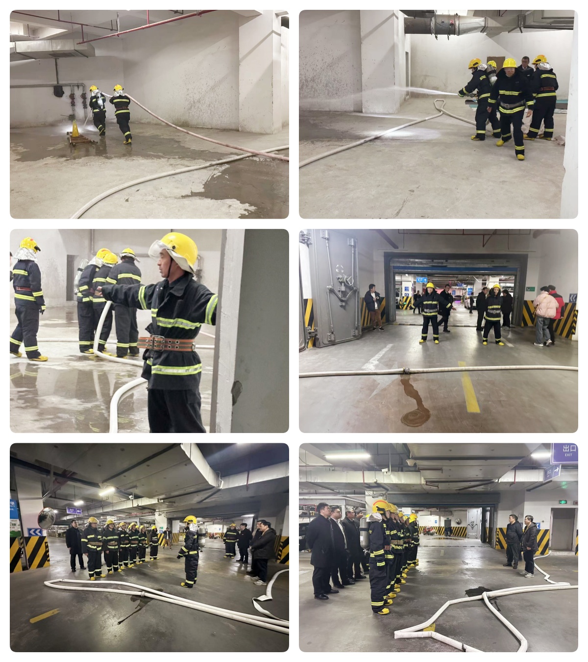 水晶城聯合大關街道、錢江商城開展消防聯勤聯動演練